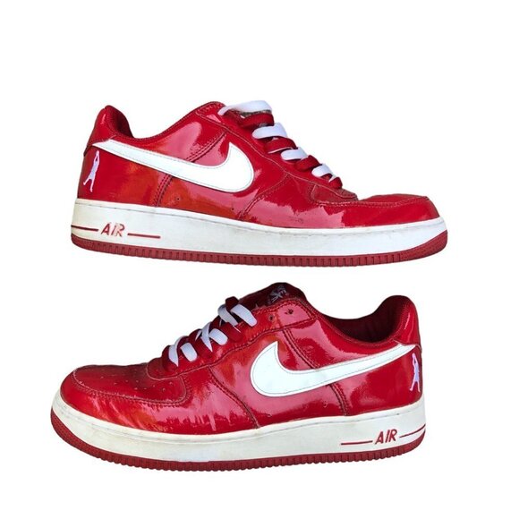 Vintage 2004 Nike Air Force 1 Low 'Sheed' Varsity Red Size 11.5 - Picture 8 of 10